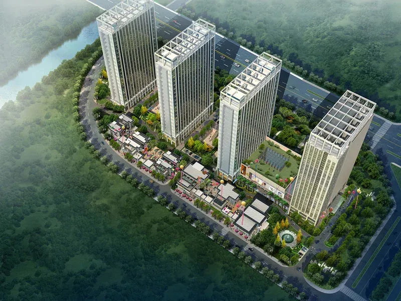 恒隆国际效果图鸟瞰效果图