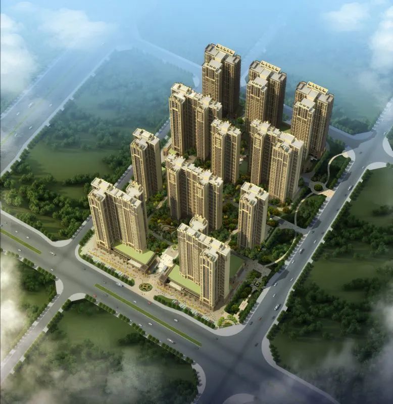 效果图:一期全景效果图 效果图:一期全景效果图