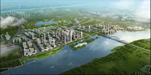 珠光沥滘村改造项目效果图鸟瞰效果图
