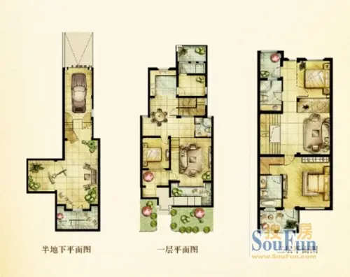 太湖山水人家户型图户型图5室3厅3卫1厨