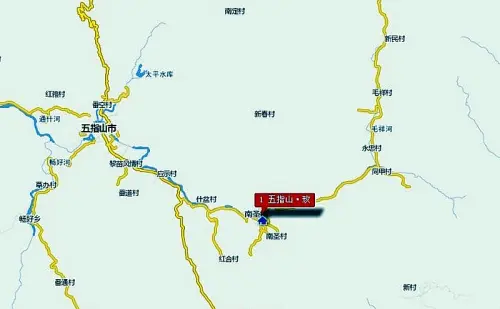 五指山玫瑰溪谷交通图电子地图