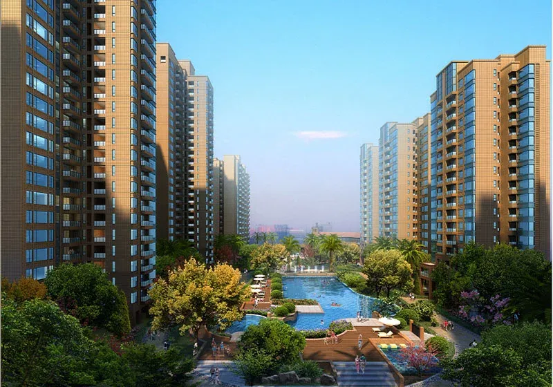 海湾城效果图小区绿化效果图 海湾城效果图小区绿化效果图