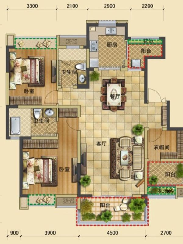 户型图3/4