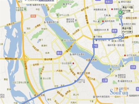 商业 仓山万达广场,特易购,新华都,永辉旗舰店,榕城广场  其它 乌龙江