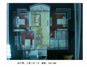 旺和山水金庭3室2厅南北