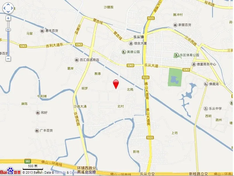 乐从钜隆风度广场交通图交通图