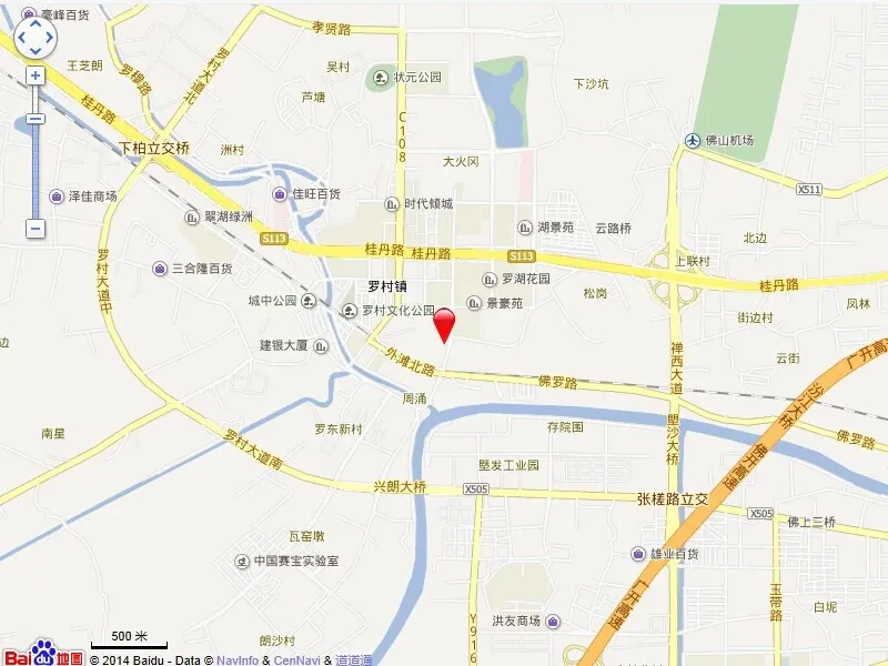 罗村风度花园交通图交通图