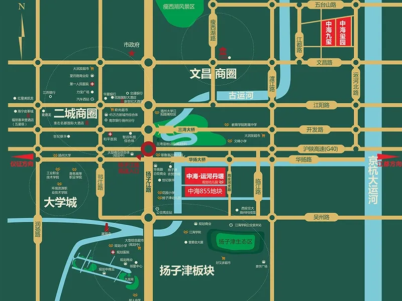 中海运河丹堤交通图区位图 中海运河丹堤交通图区位图
