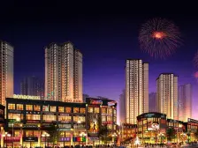 江津滨江路上,三房两卫,户型方正。