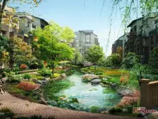 山水一舍,花园洋房顶跃,实得面积大,带有多个露台