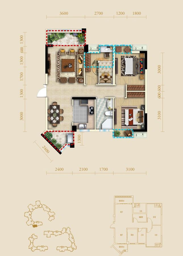 户型图3/4