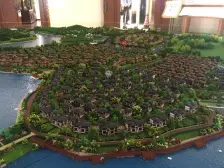 五期大积别墅 鱼池、花园 河边 别墅生活