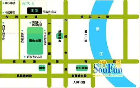 59 售楼地址:绵阳市园艺山九洲大道86号 交通状况:中华坊站:75路;上马