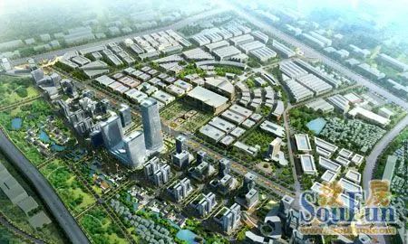 中国陶瓷中央商务区鸟瞰图 中国陶瓷中央商务区鸟瞰图