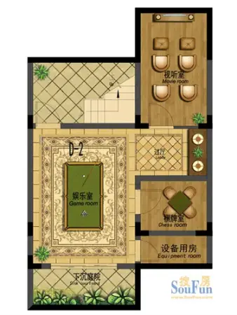 最佳风水别墅典范之作 美的蝴蝶海255㎡d户型点评