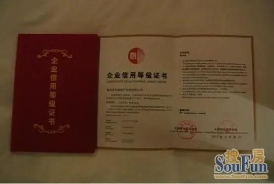 重庆泽京集团荣获全国房地产行业AAA信用