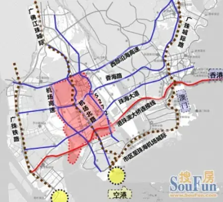 香海路及香海桥    完成时间:2016年 香海路横穿坦洲境内,是珠海殖种