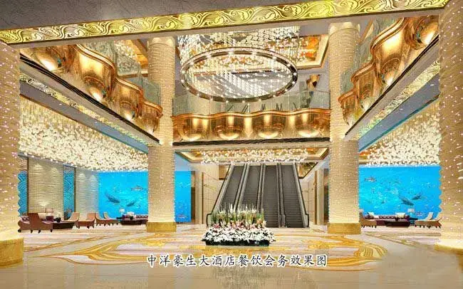海安白金五星级土豪金大酒店室内装饰
