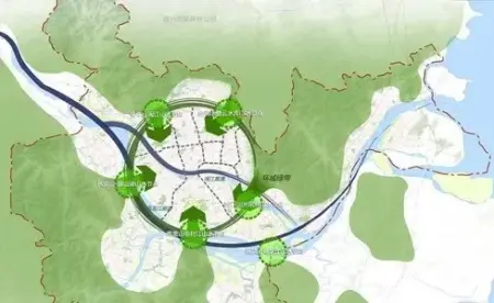 城市山水格局图