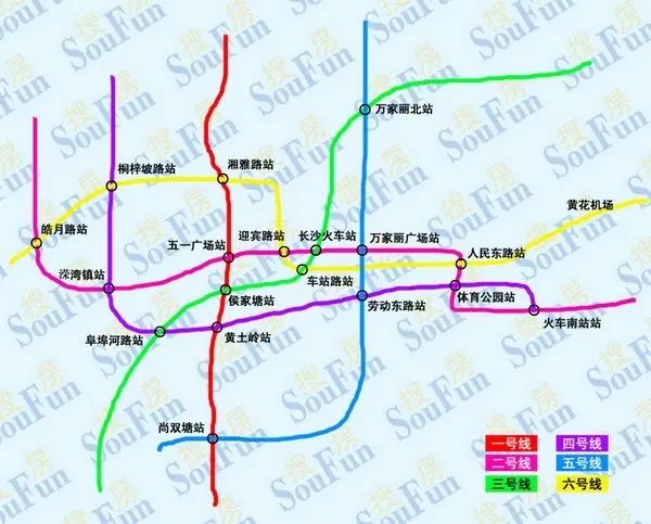长沙地铁路线图