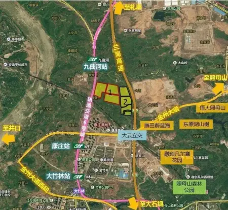 搜房网讯 2015年6月29日,重庆主城北部新区大竹林组团o标准分区o8-01