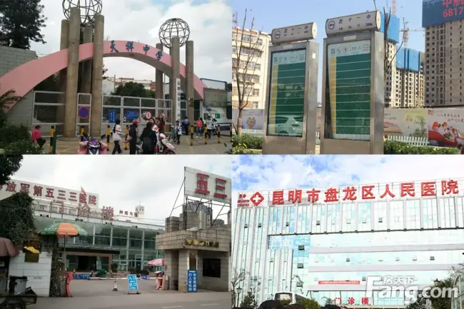 此之外,医疗方面项目周边配套有五三三医院(二级甲等),盘龙区人民医院