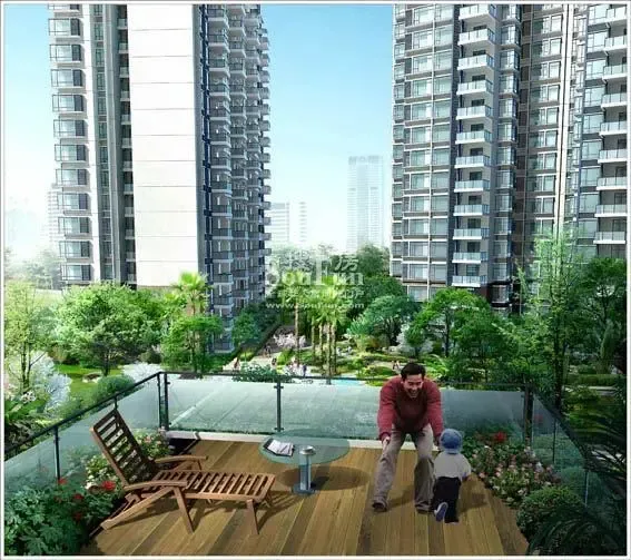 汇融名城的相册-阳台鸟瞰图