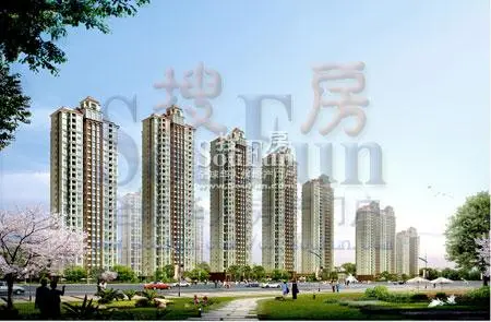 高层沿街透视图