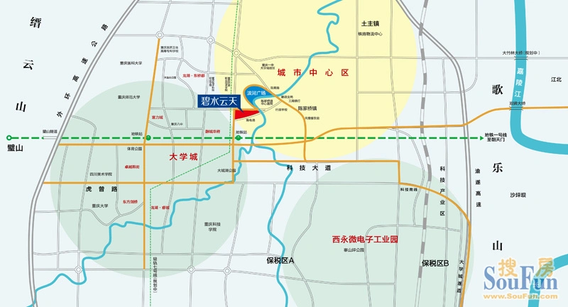 碧水云天的相册-交通图 