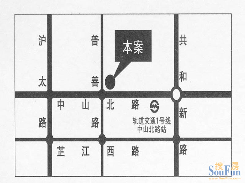 上海滩大宁城 交通图