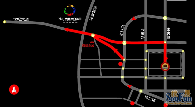 奥林匹克花园交通状况