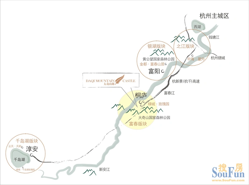 双拼法式庄园大宅 大奇山郡预计1月份开盘