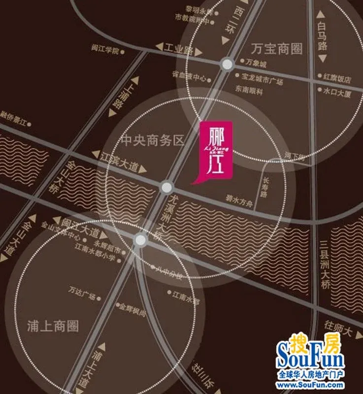 一线江景,观景面大, 闽江公园,尽享江畔悠闲生活,同时与宝龙城市广场
