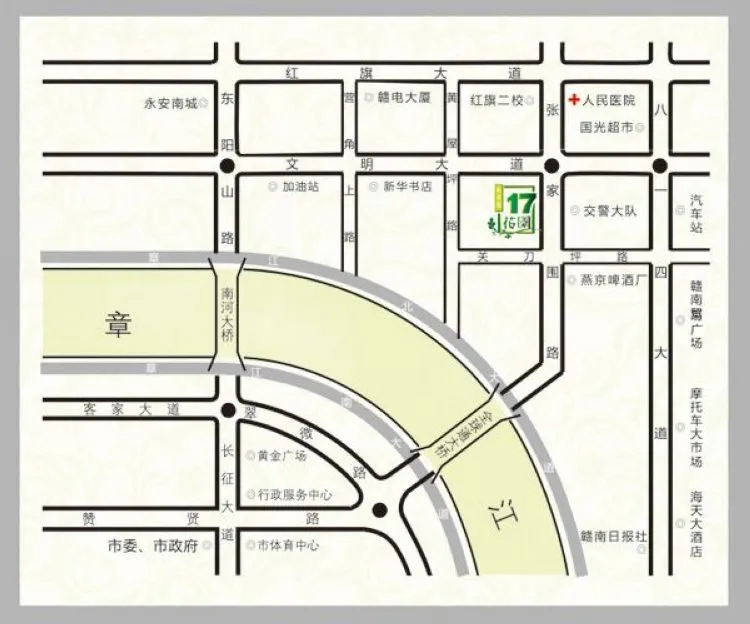 张家围17号花园交通状况