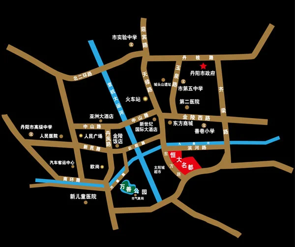 丹阳恒大名都交通状况