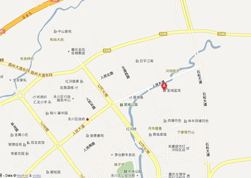 永川金域蓝湾二期交通状况
