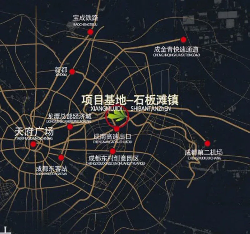 石板滩客运站距离项目600米.