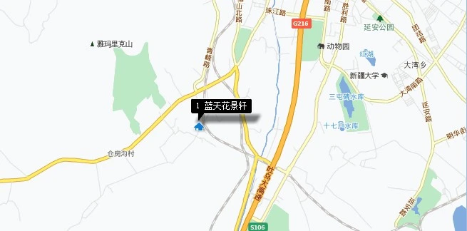 蓝天·花景轩交通状况
