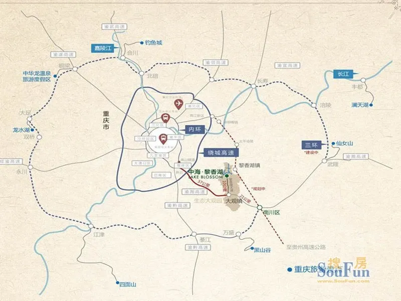 重庆中海黎香湖怎么样 查找地址选户型看靠谱房