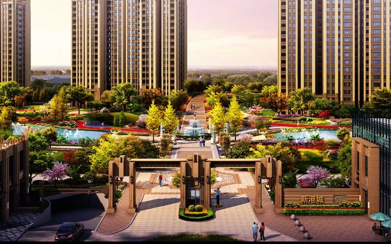 龙德花园是华鹏国际广场的住宅部分,项目位于常州市武进新区腹地