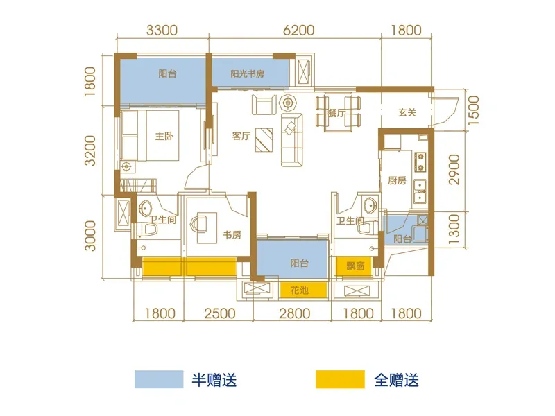 经典户型超高赠送率 俊发星雅俊园户型图放出