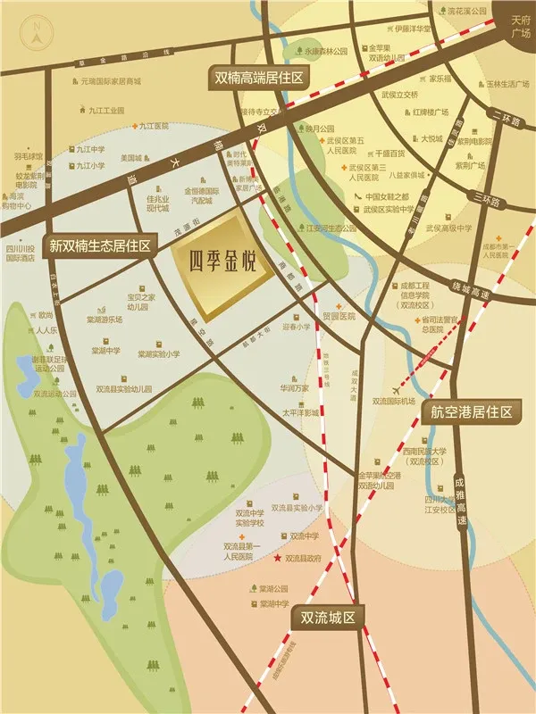 四季金悦交通状况