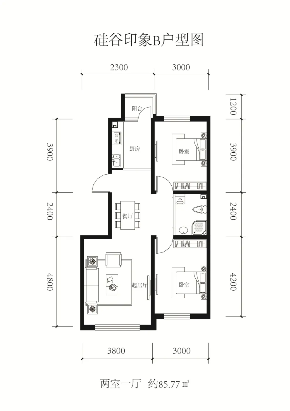 硅谷印象在售1#,2#,3#,4#,8#,9#,10#,住宅房源面积为54-114㎡一至三房