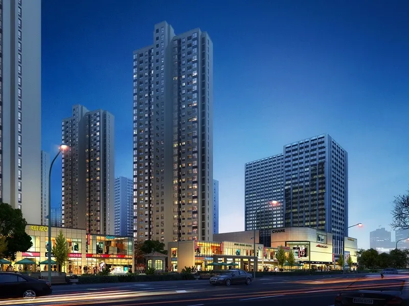 宝龙城市广场二期高层全阳采光shoppingmall出土啦