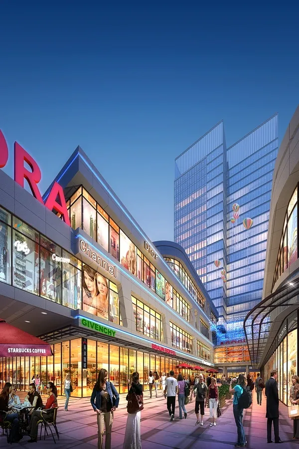 我是大明星人山人海我们一起去看看中德广场