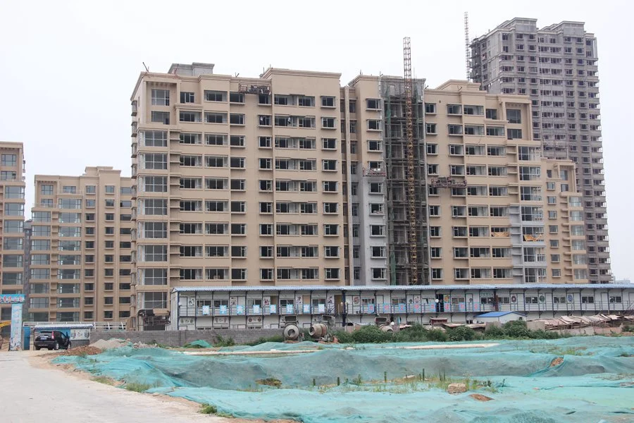 紫瑞园小高层14号楼施工实景图（2015-7-6） 