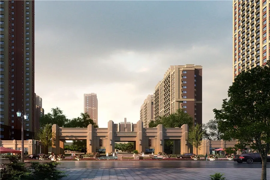 经开建筑群的又一个力作!春阳丽景!