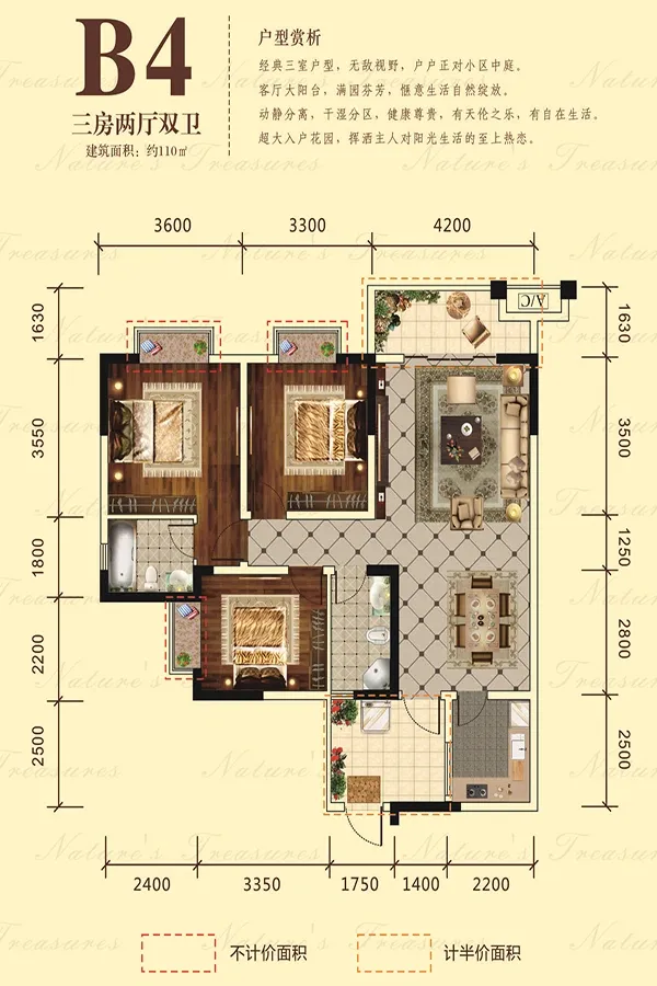 深度解析:物华天宝110㎡户型在售