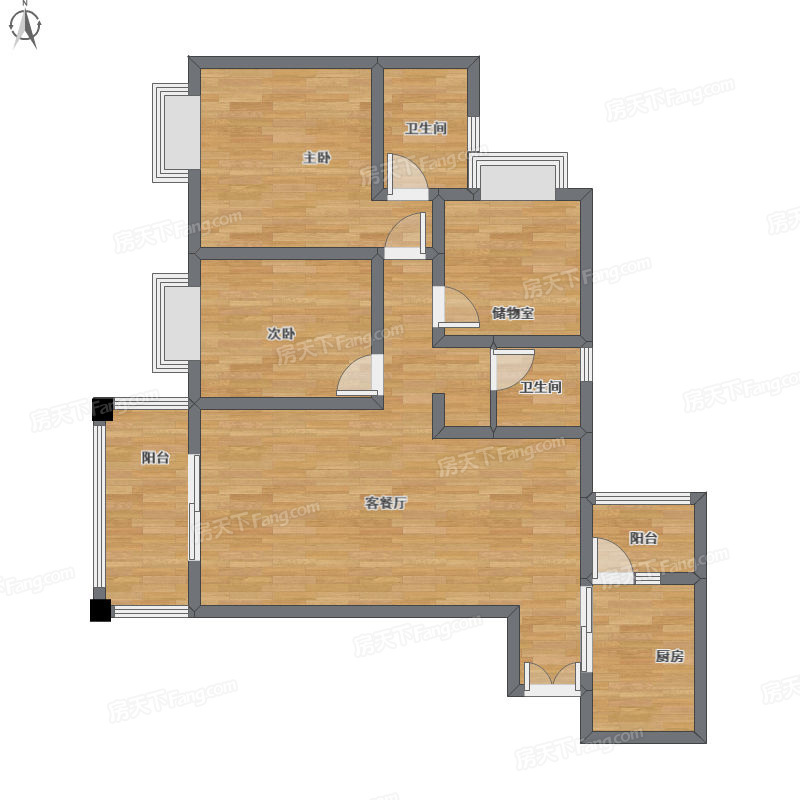 汇厦少城精装107平 西府少城 文翁华府 旭和倾城全明格局