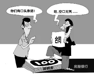 警惕口头约定陷阱防签合同中招欠下滞纳金